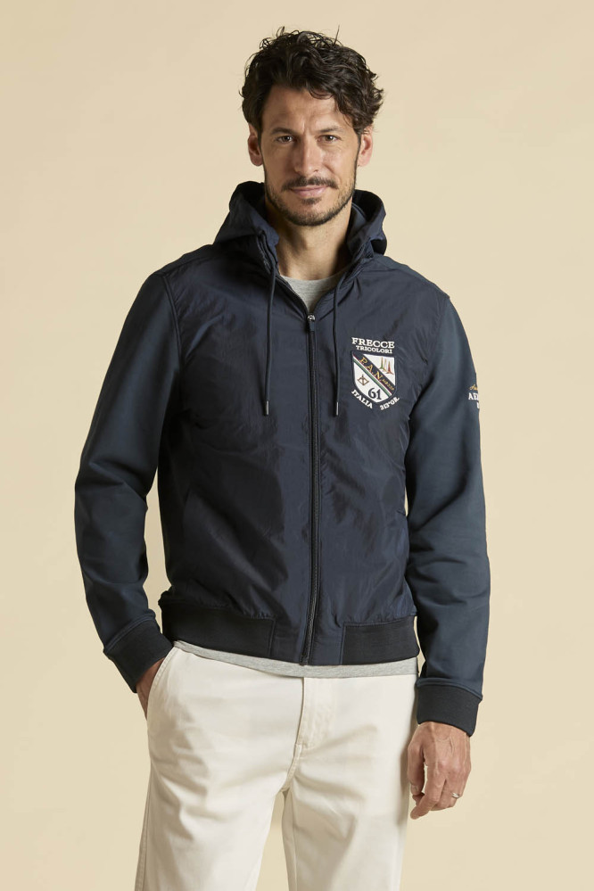 Mikina giacca con cappuccio 261AF0520UF00674