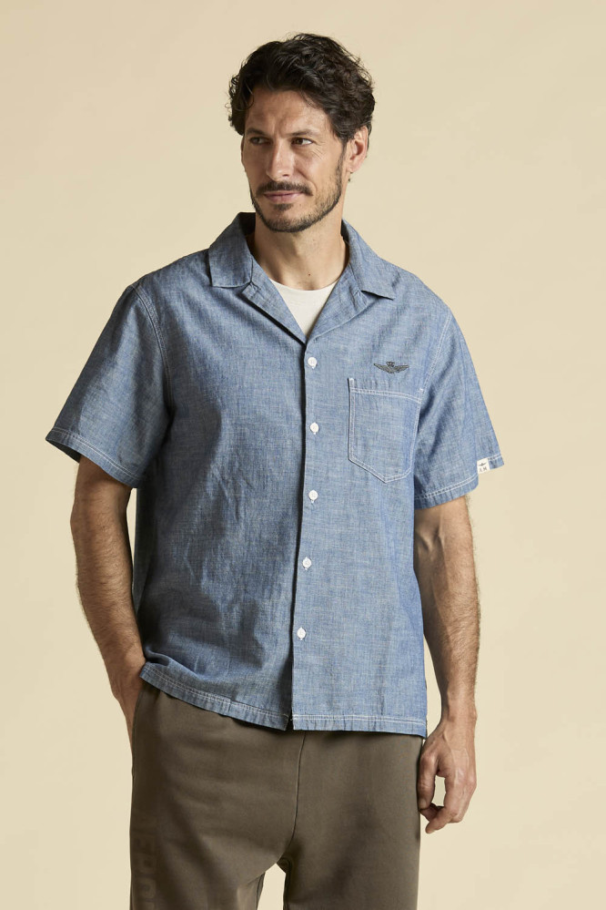 Košile camicia con manica corta 261CA1317UCT04295