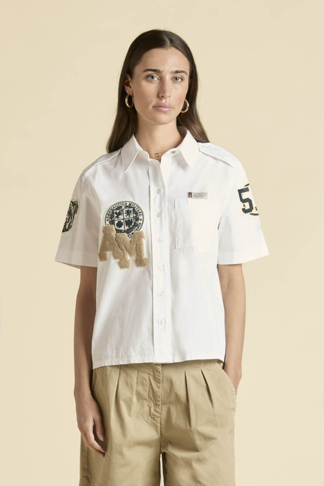 Košile camicia con manica corta 261CA1323DCT04256