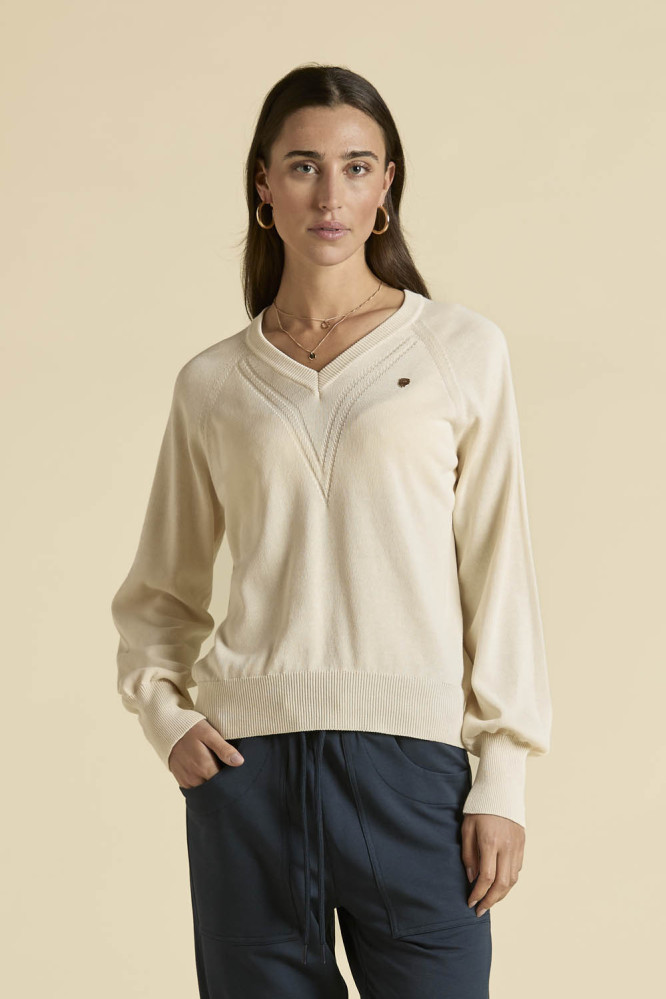 Svetr maglia con scollo a v 261MA1618DL00927