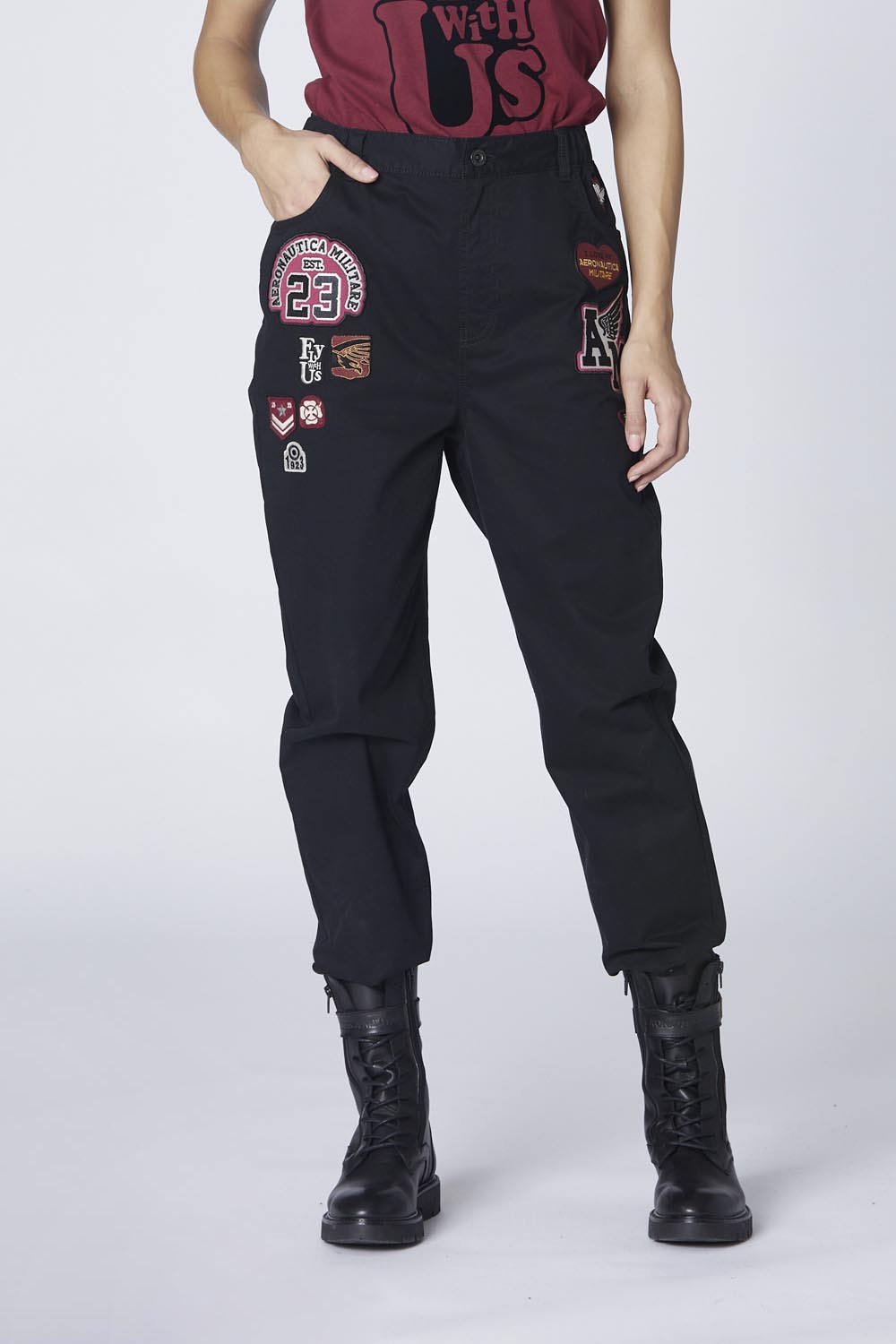 detail Kalhoty pantalone 242PA1623DCT3406