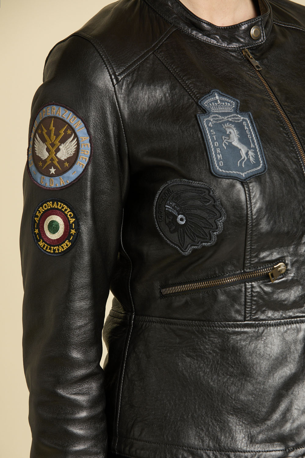 detail Bunda giubbino patch 252PN0797D100820