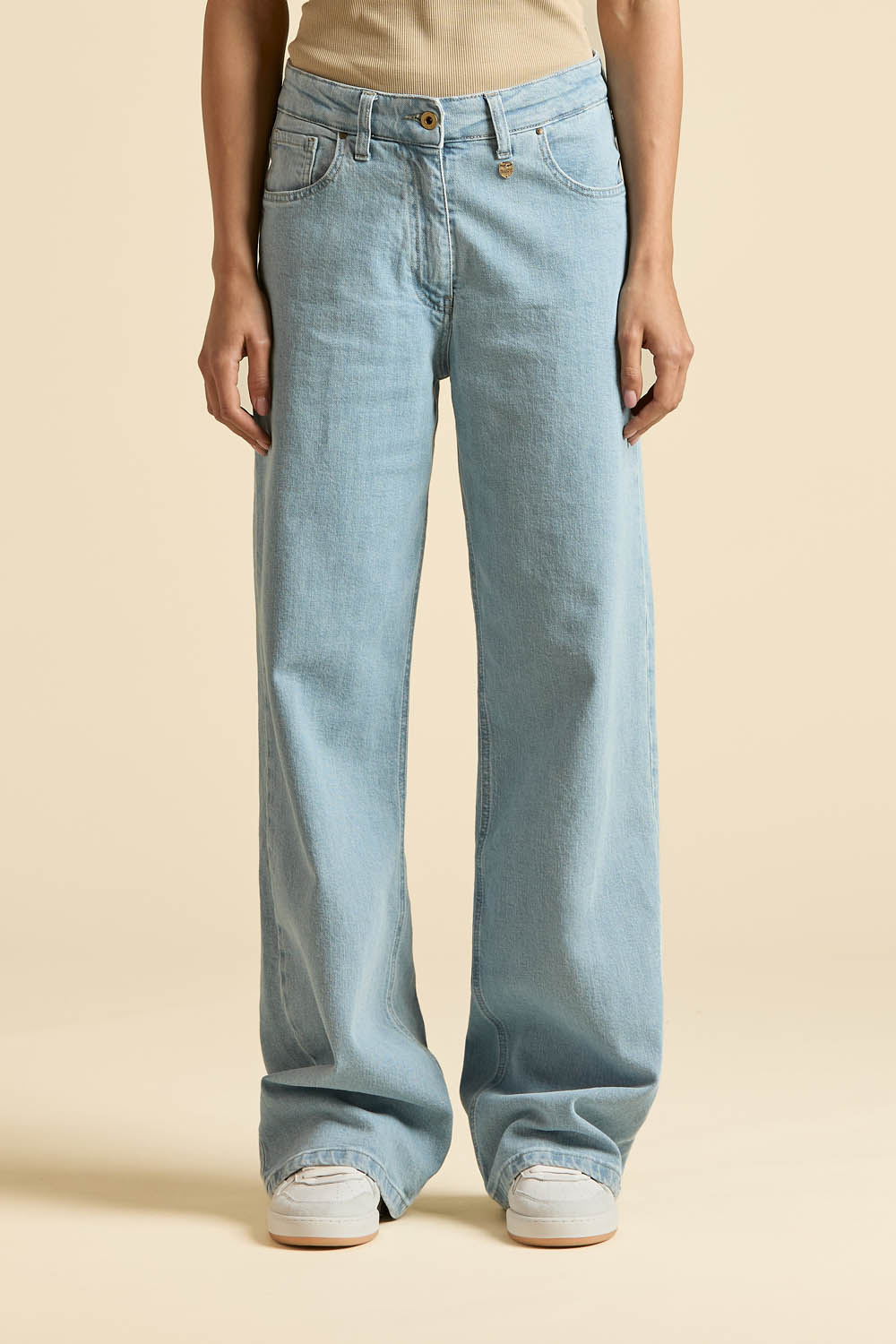 detail Kalhoty pantaloni palazzo 261PJ0210DCT04257