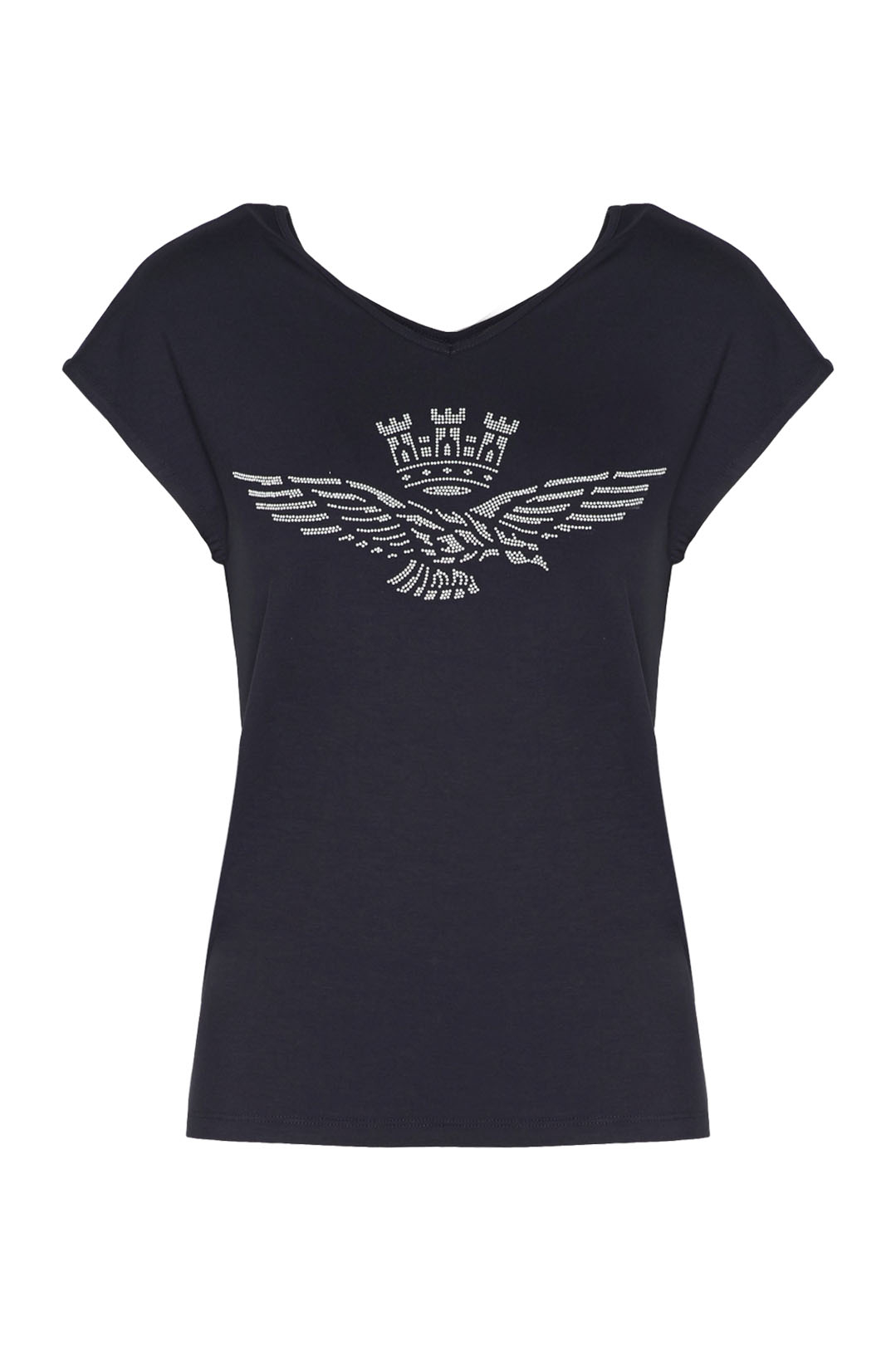 detail Tričko t-shirt scollo a v 211TS1884DJ414