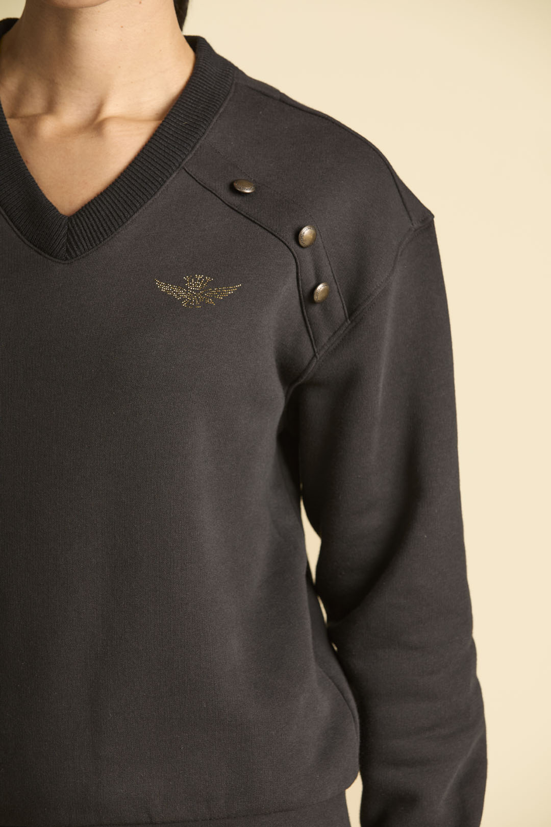 detail Mikina felpa scollo v 252FE2058DF00661