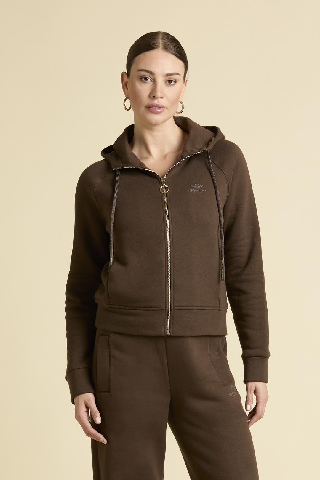 detail Mikina felpa full zip con cappuccio 252FE2059DF00661