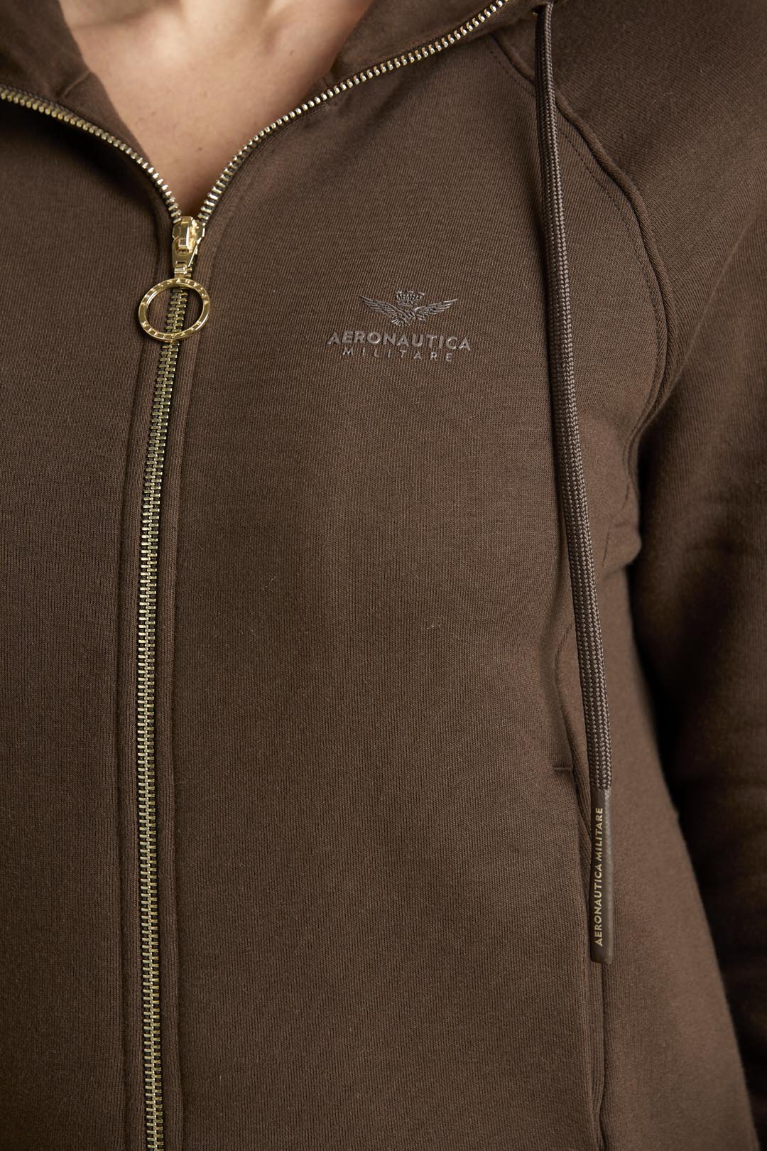 detail Mikina felpa full zip con cappuccio 252FE2059DF00661