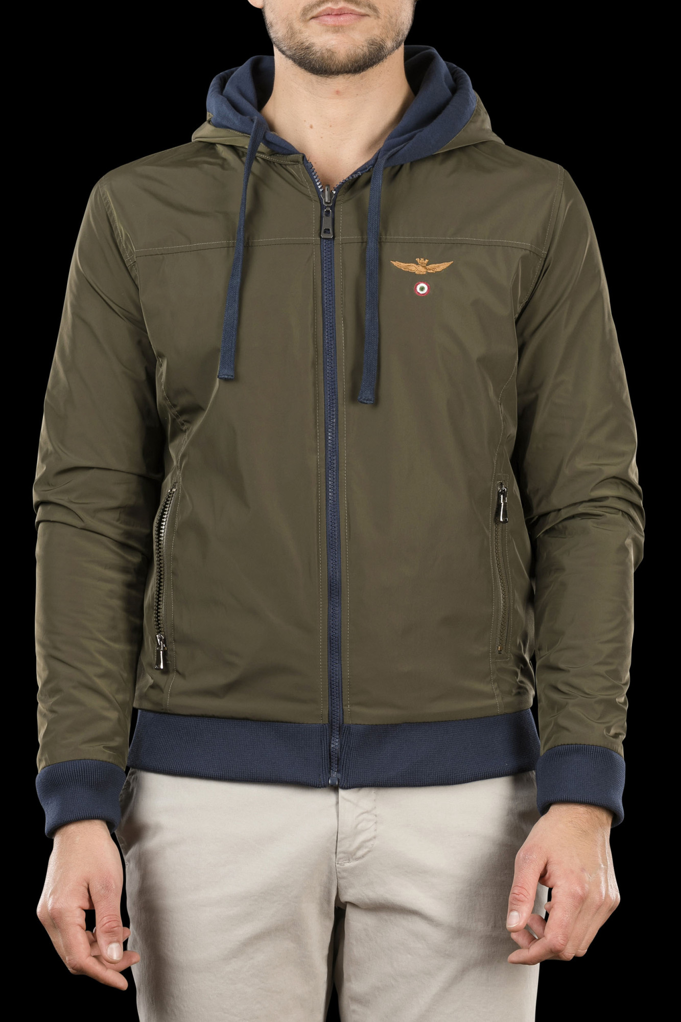 detail Mikina felpa nylon reversibile 172AF171CT2134