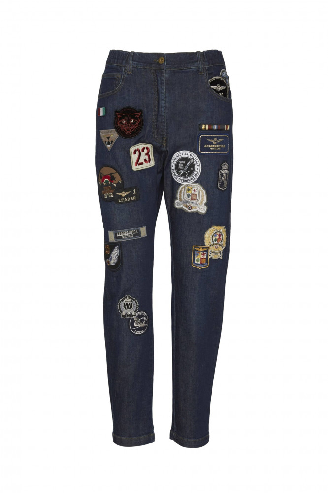 Kalhoty jeans patch 202PJ178DCT2508