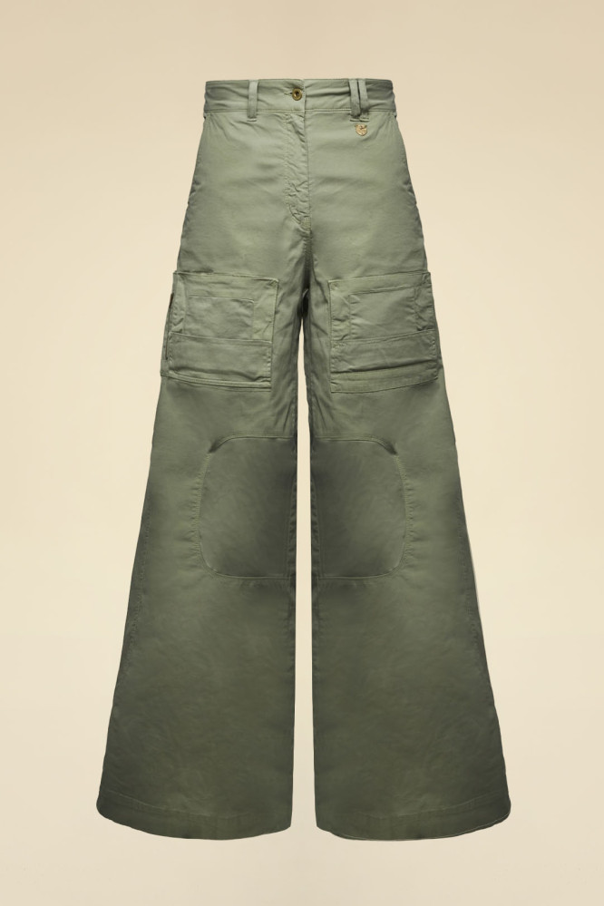 Kalhoty pantaloni palazzo 261PA1701DCT04281