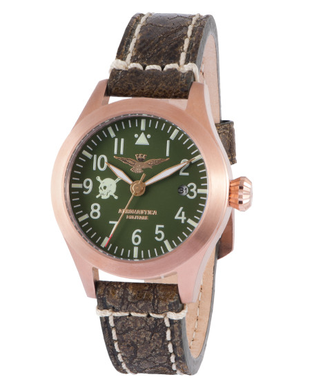 HODINKY AVDQC4C4 - AVIATOR VINTAGE ASSI SOLOTEMPO LADY BOYS 38MM